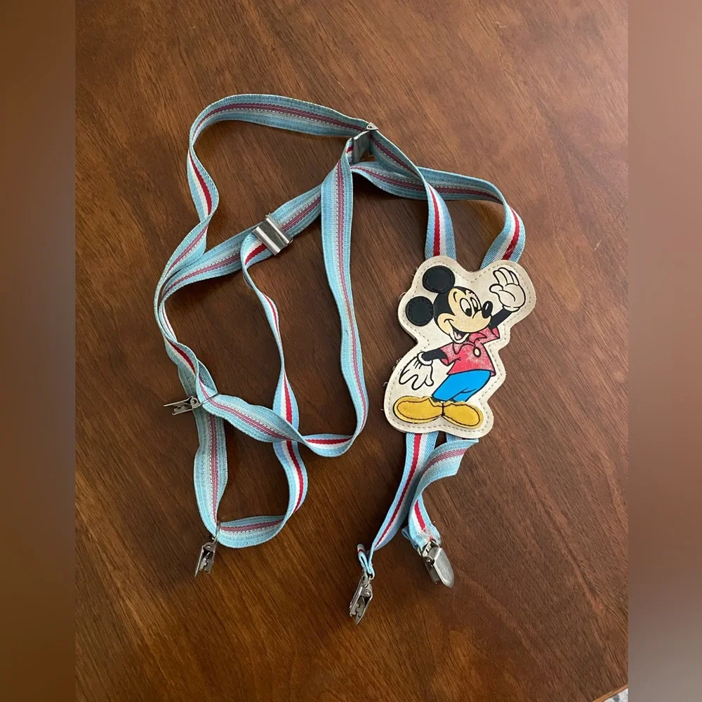 Vintage Kids Mickey Mouse Suspenders‎